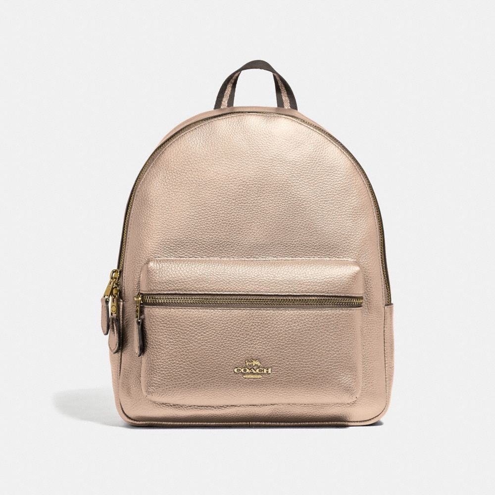 coach metallic backpack