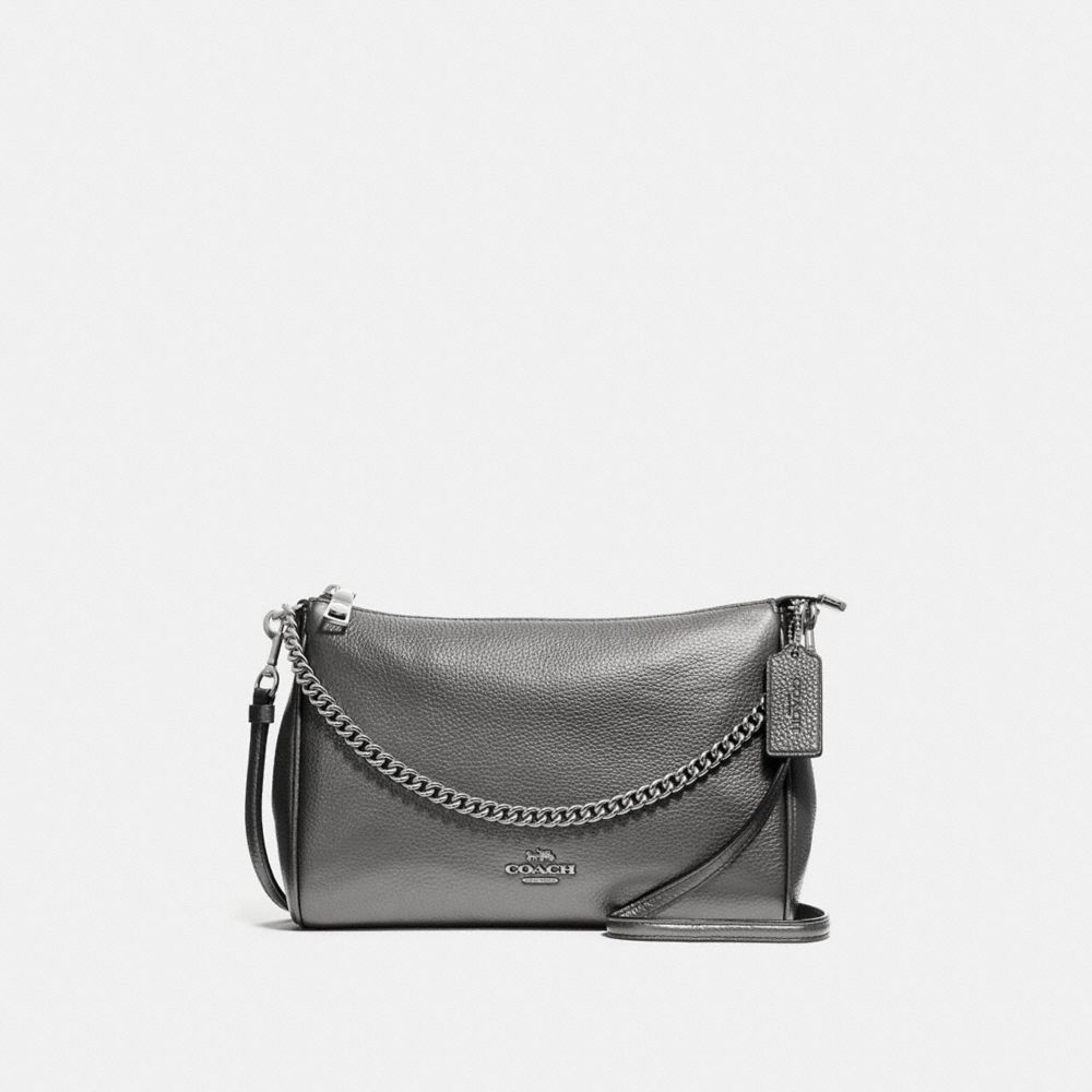 COACH F39207 Carrie Crossbody GUNMETAL/SILVER