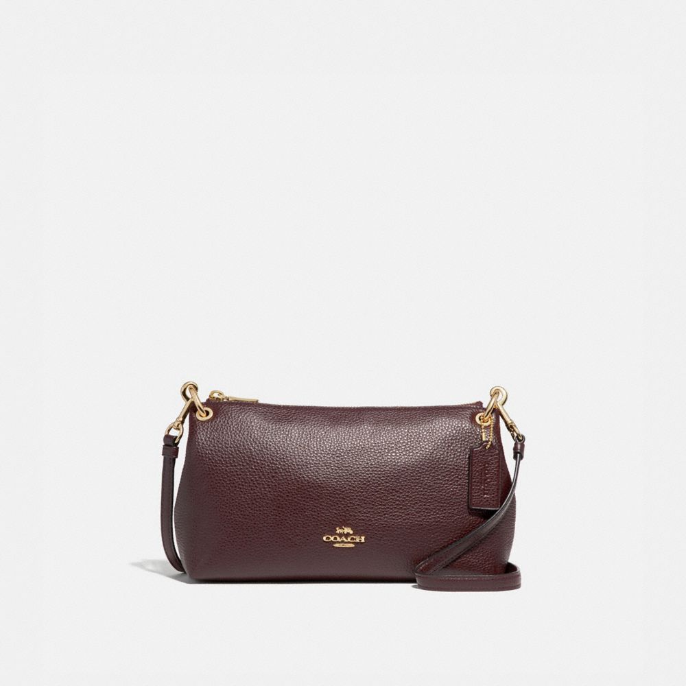 CHARLEY CROSSBODY - COACH F39380 - OXBLOOD 1/LIGHT GOLD