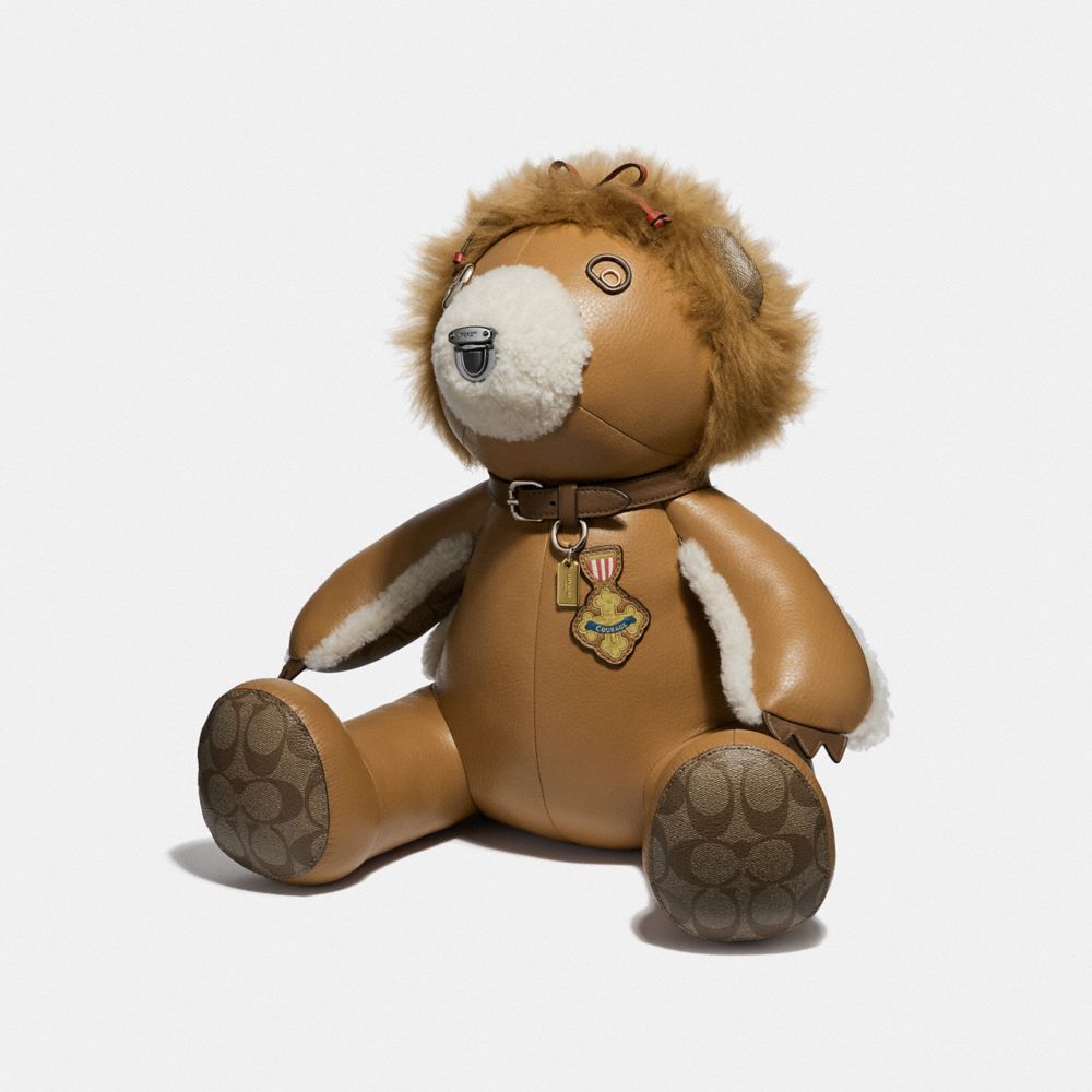 LION BEAR - COACH F39471 - LIGHT SADDLE