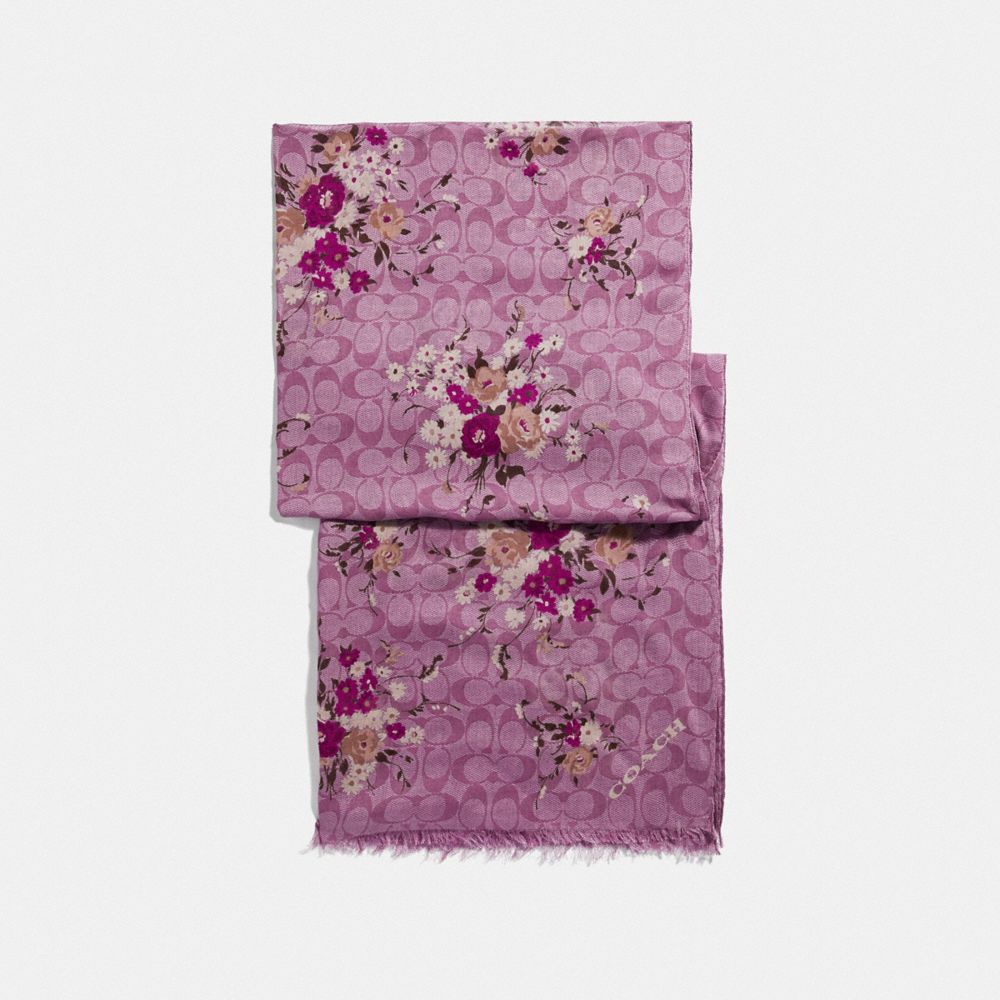 SIGNATURE FLORAL BUNDLE PRINT OBLONG - COACH F39537 - PRIMROSE