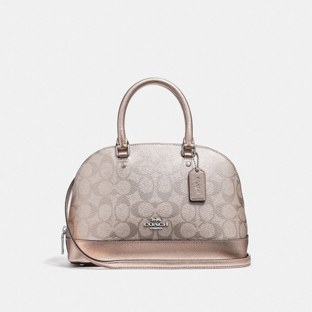 Coach White Mini Sierra Leather Satchel, Best Price and Reviews