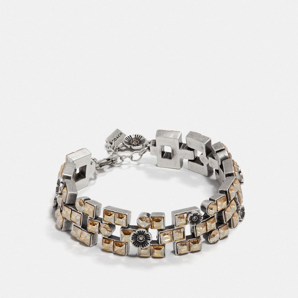 TEA ROSE BRICK BRACELET - SV/ROSE - COACH F39574