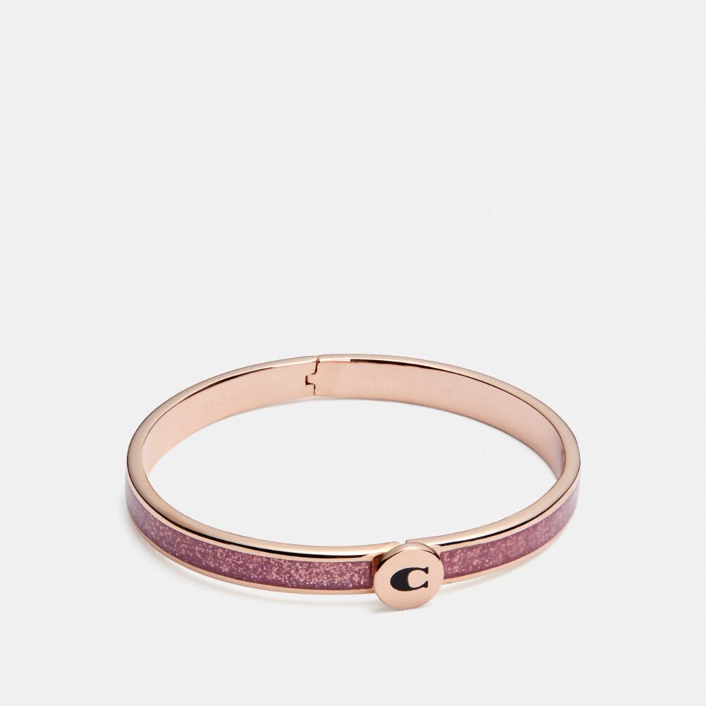 ICONIC GLITTER BANGLE - PINK/ROSEGOLD - COACH F39599