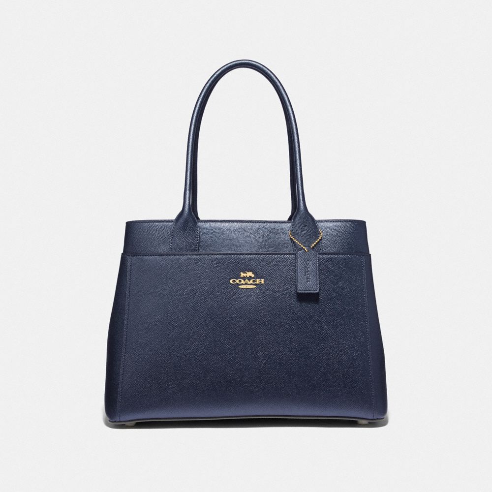 CASEY TOTE - F39600 - METALLIC DENIM/LIGHT GOLD