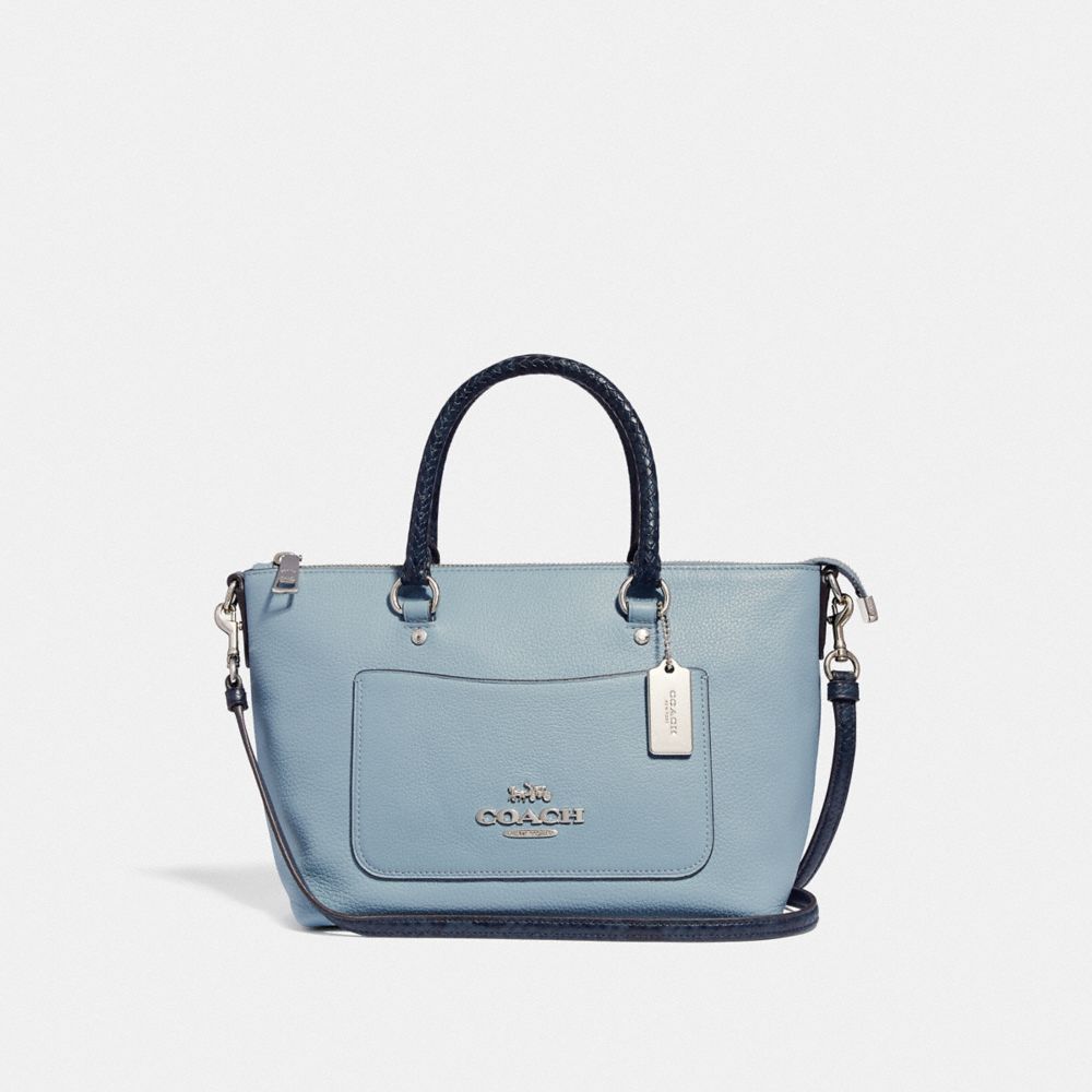 MINI EMMA SATCHEL - CORNFLOWER/MIDNIGHT/SILVER - COACH F39603