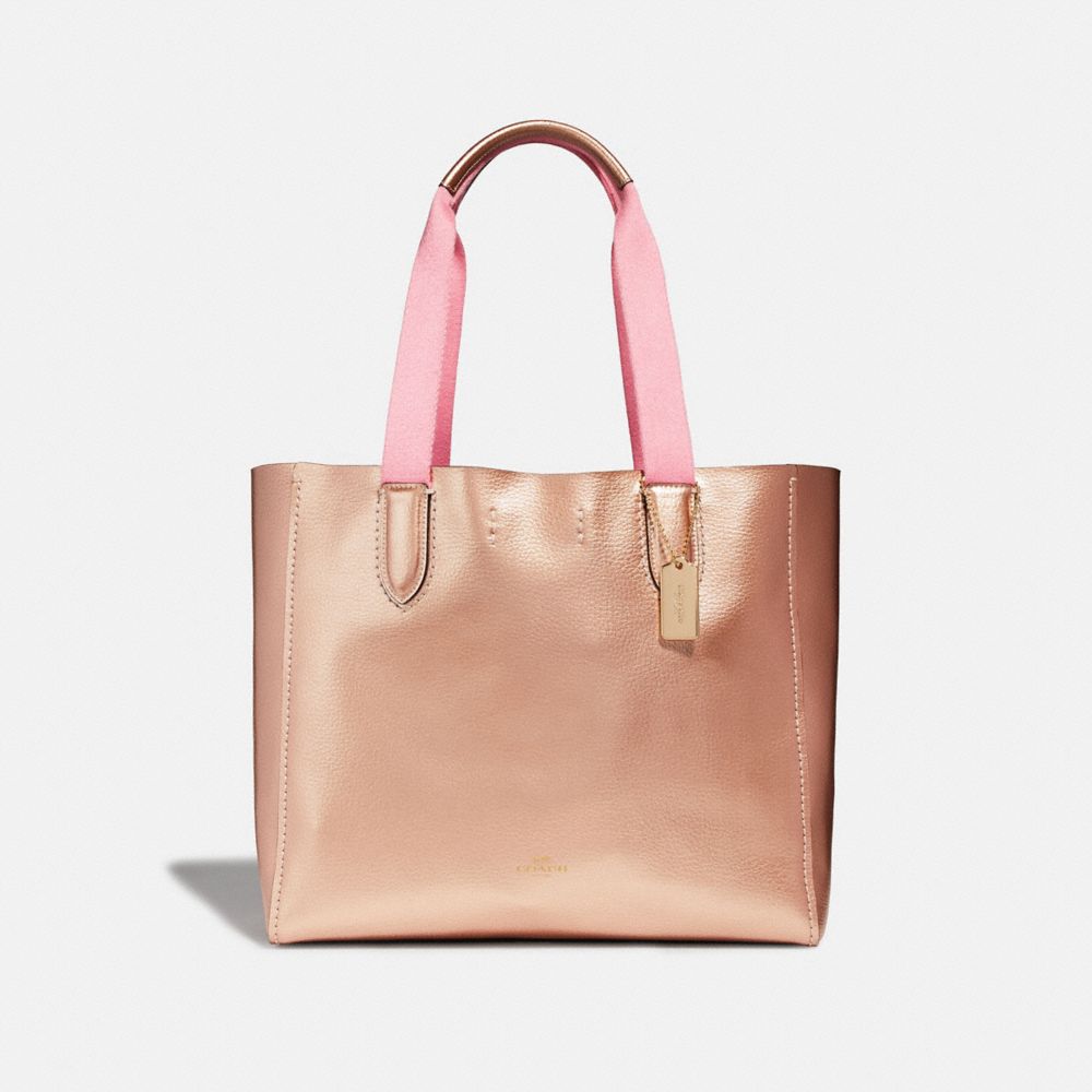 DERBY TOTE - F39675 - ROSE GOLD/LIGHT GOLD