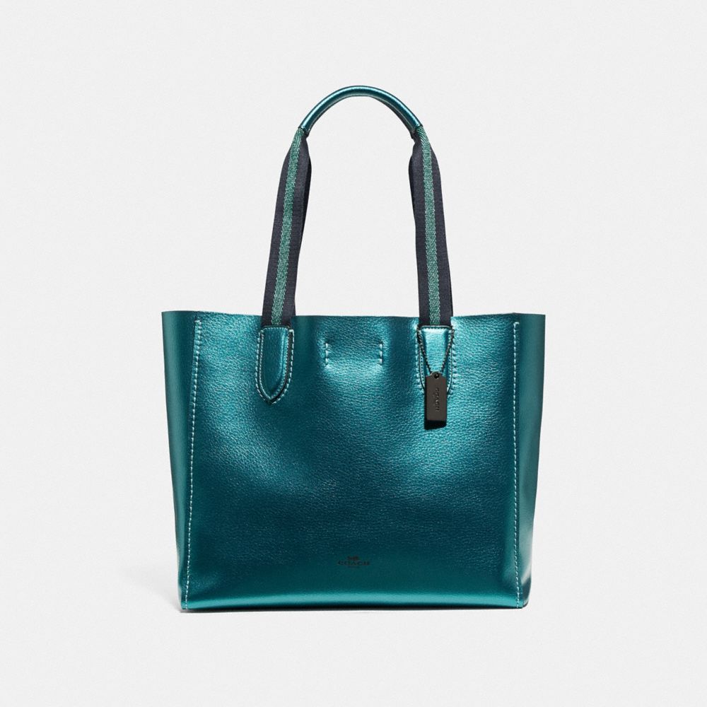 DERBY TOTE - F39675 - QB/METALLIC VIRIDIAN