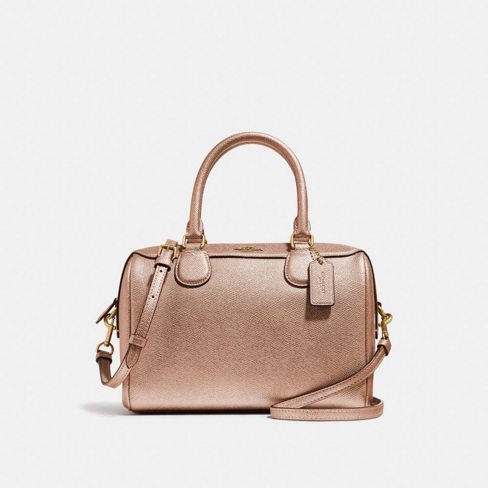 rose gold coach bag