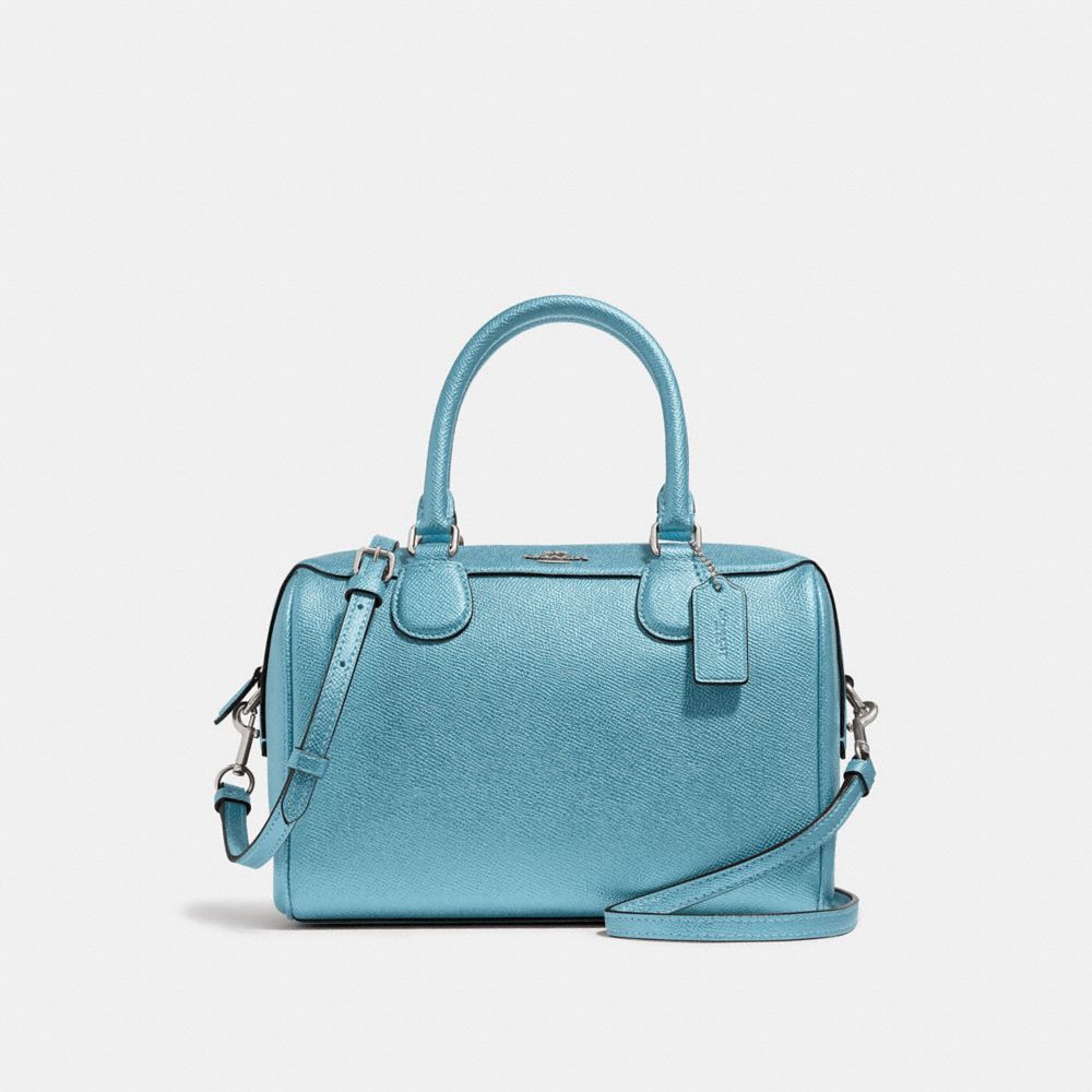 COACH F39706 Mini Bennett Satchel METALLIC SKY BLUE/SILVER