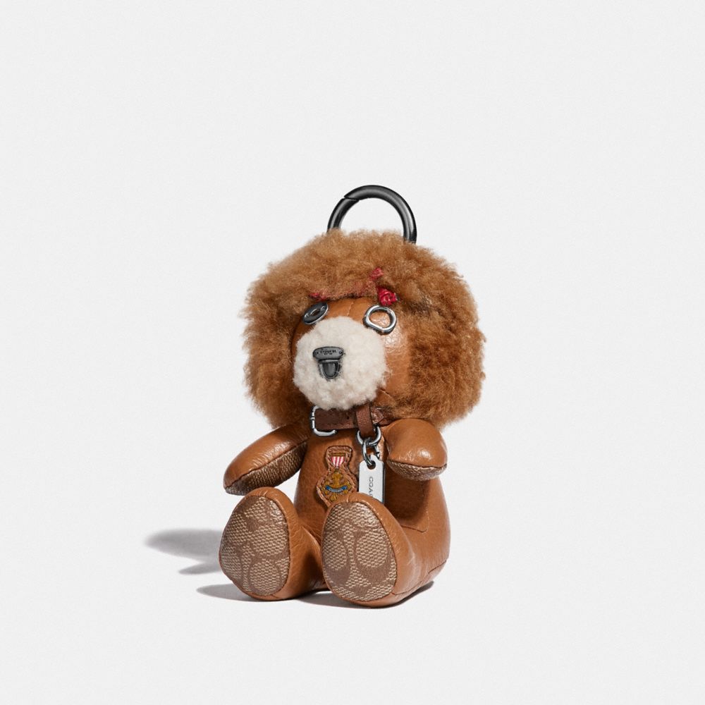 Coach Leather Logo Bear Bag Charm in 2023  Bag charm, Coach leather, Coach  accessories