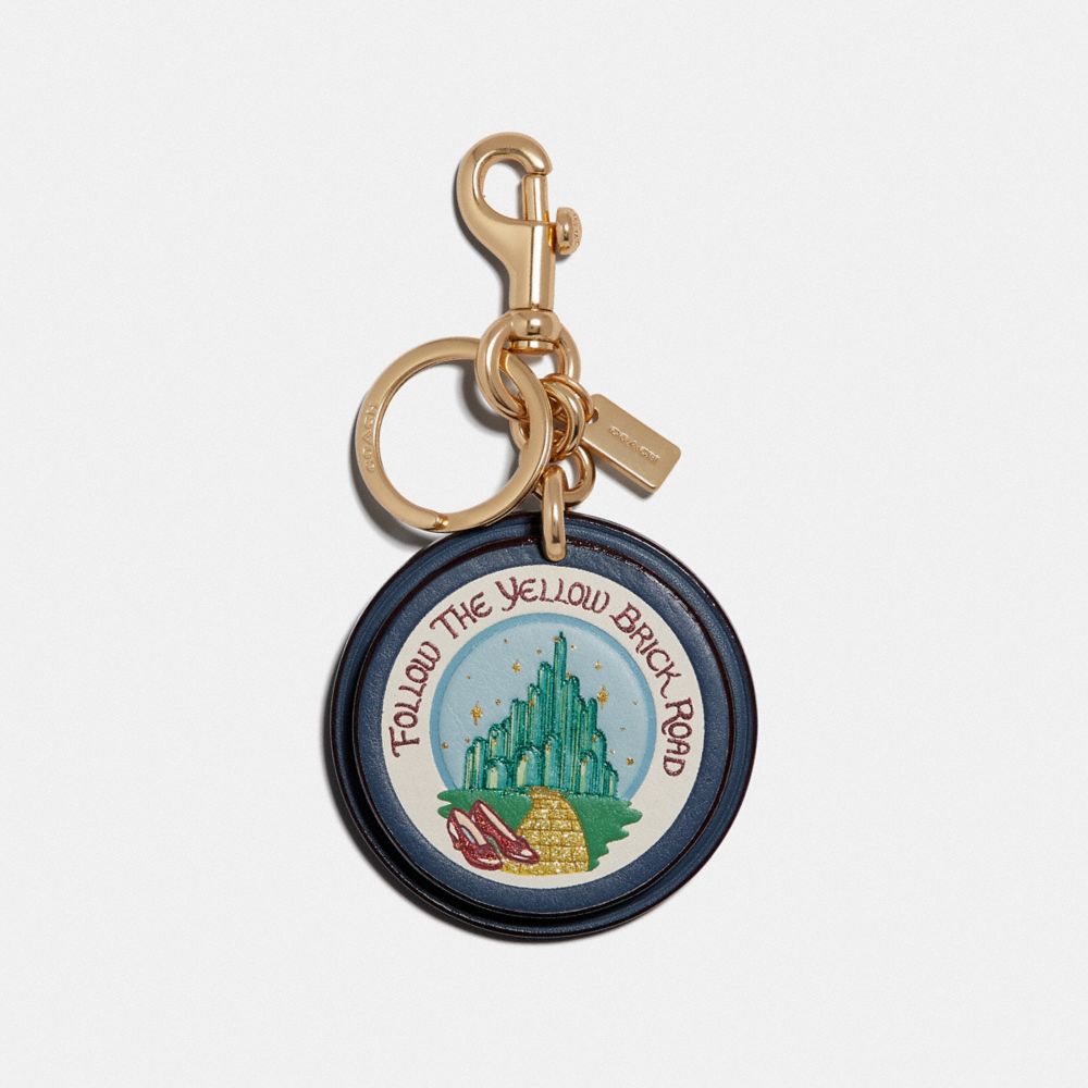 EMERALD CITY BAG CHARM - F39754 - DARK DENIM/GOLD