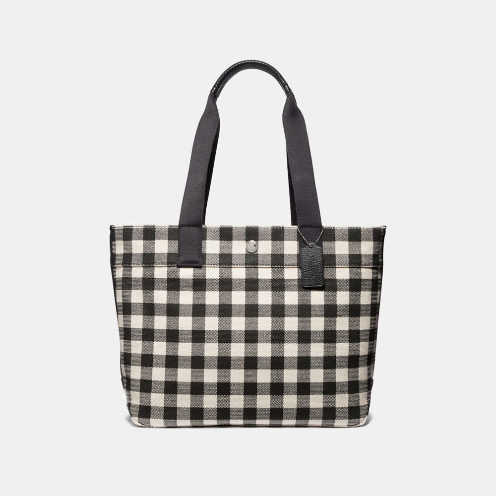 coach gingham tote