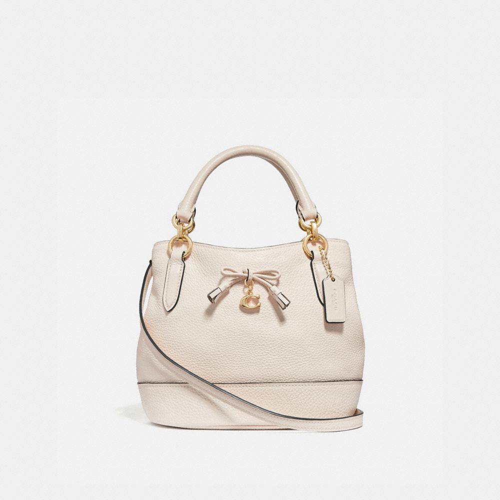 COACH MICRO ALLY BUCKET BAG - CHALK/LIGHT GOLD - F39877