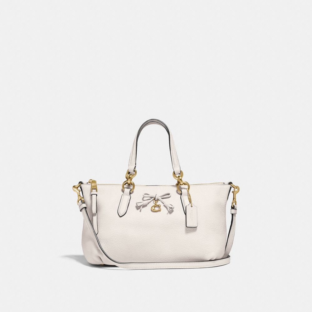 COACH F39880 MINI ALLY SATCHEL CHALK/LIGHT GOLD