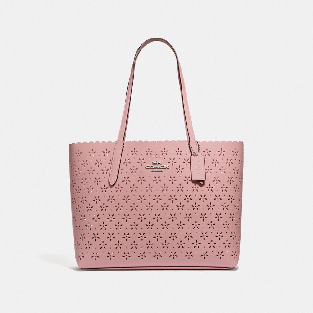 AVENUE TOTE - F39894 - PETAL/STRAWBERRY/SILVER