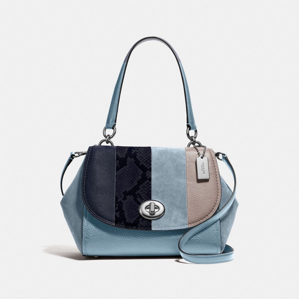 COACH F39921 Faye Carryall CORNFLOWER MULTI/SILVER