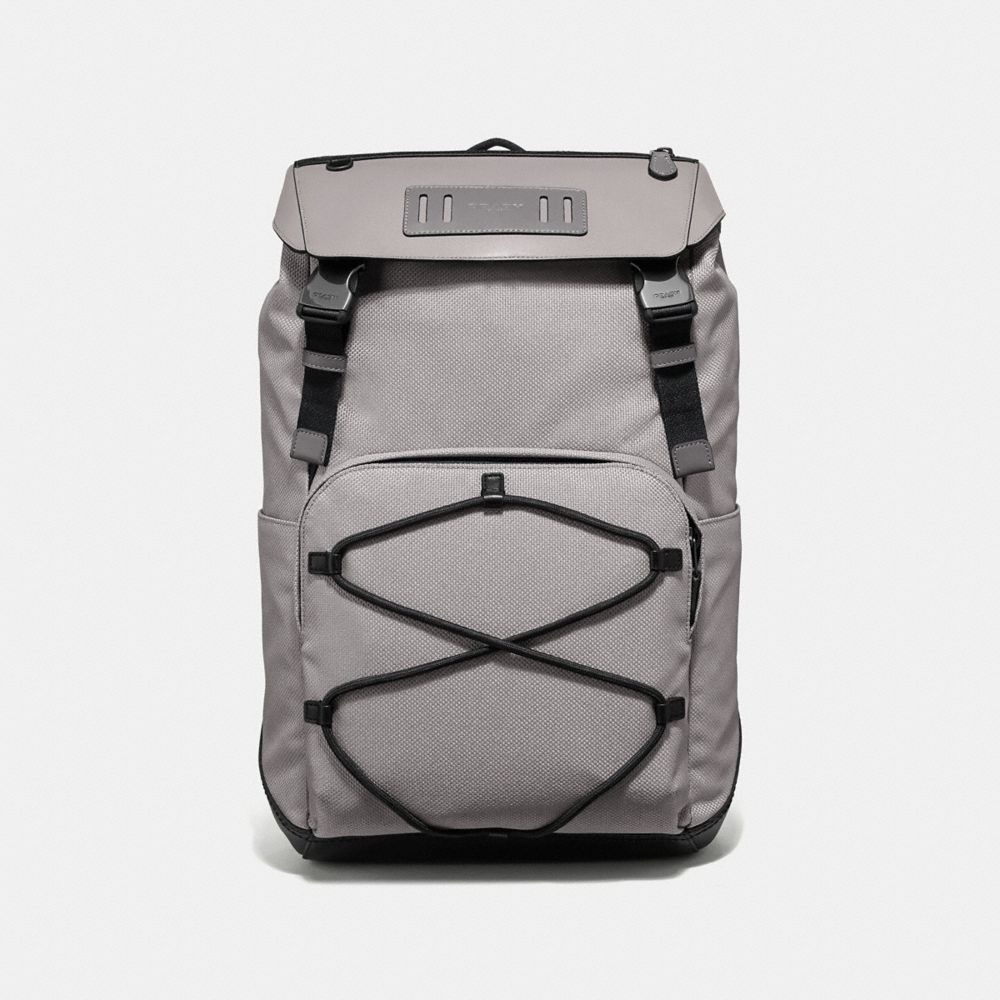 COACH TERRAIN ROLL TOP BACKPACK - GREY BIRCH/BLACK ANTIQUE NICKEL - F39945