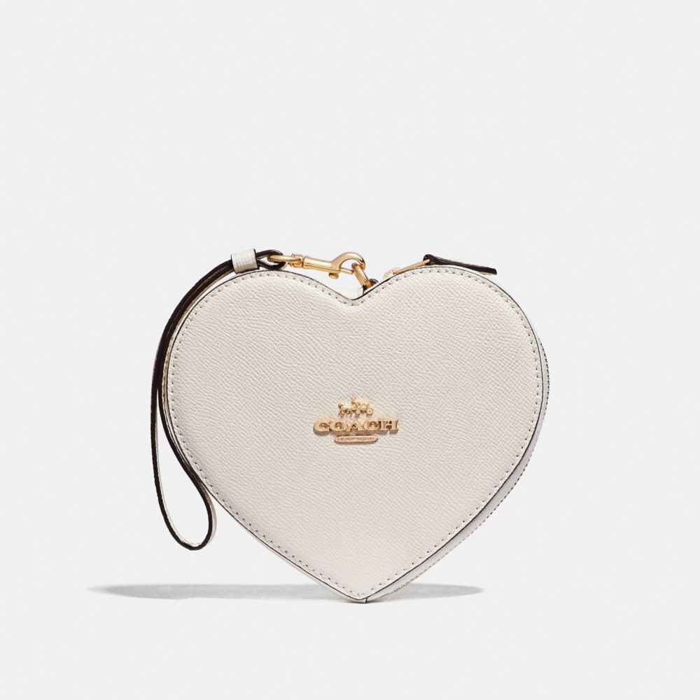 COACH F39957 Heart Wristlet CHALK/IMITATION GOLD