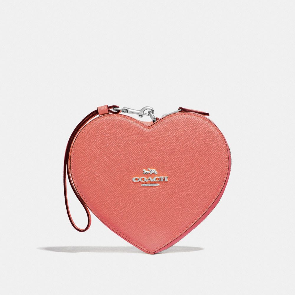 HEART WRISTLET - F39957 - CORAL/SILVER