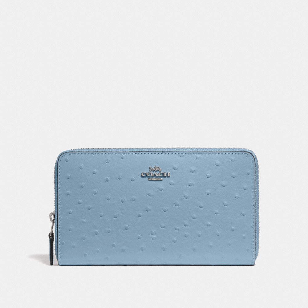 COACH F39985 - CONTINENTAL WALLET CORNFLOWER/SILVER