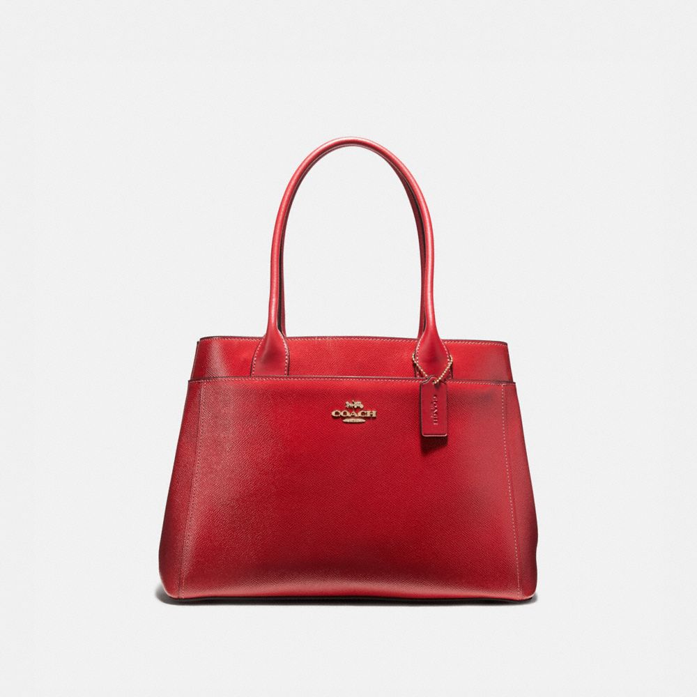 CASEY TOTE - RUBY/LIGHT GOLD - COACH F41118