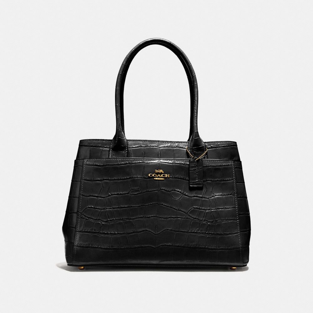 CASEY TOTE - BLACK/LIGHT GOLD - COACH F41119