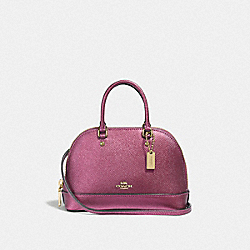 MICRO MINI SIERRA SATCHEL - F41246 - METALLIC ANTIQUE BLUSH/LIGHT GOLD