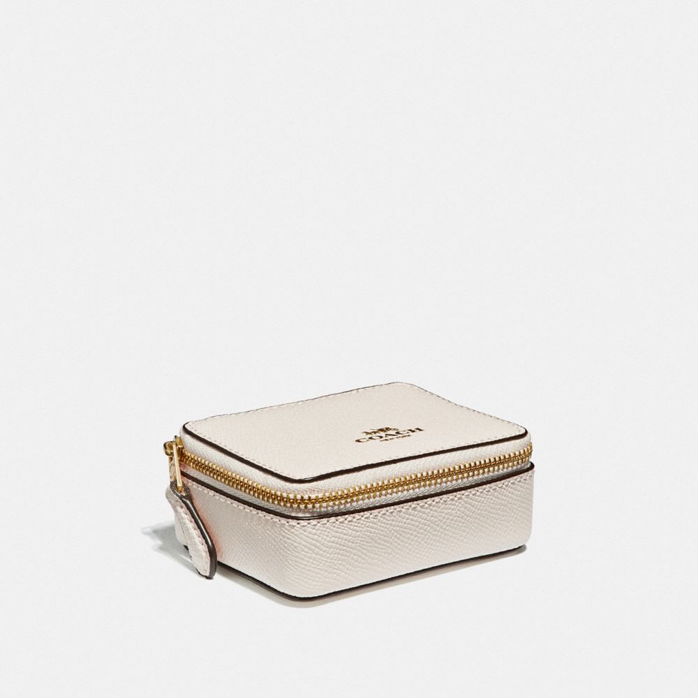 COACH TRIPLE PILL BOX - CHALK/LIGHT GOLD - F41289