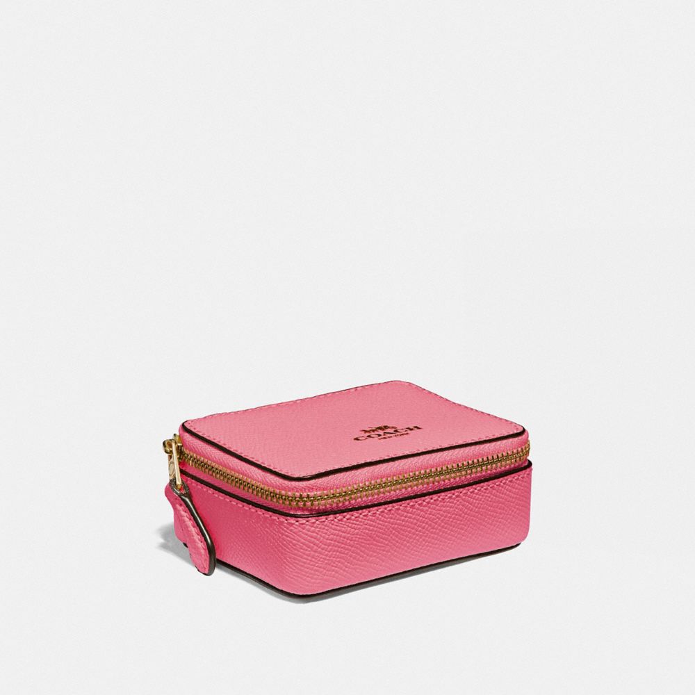 COACH TRIPLE PILL BOX - STRAWBERRY/IMITATION GOLD - F41289