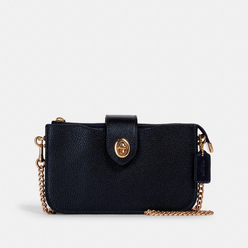 TURNLOCK CROSSBODY - GD/METALLIC BLUE - COACH F41329