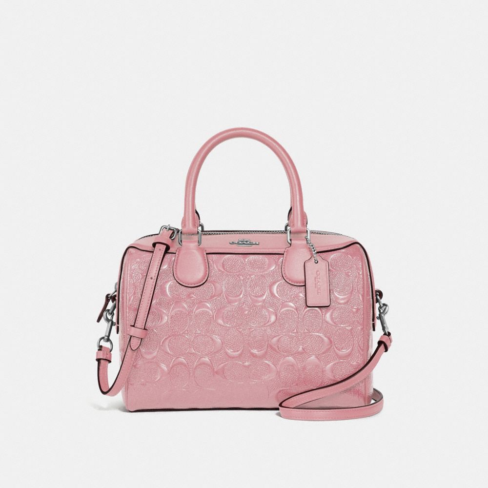 COACH F41343 Mini Bennett Satchel In Signature Leather PETAL/SILVER