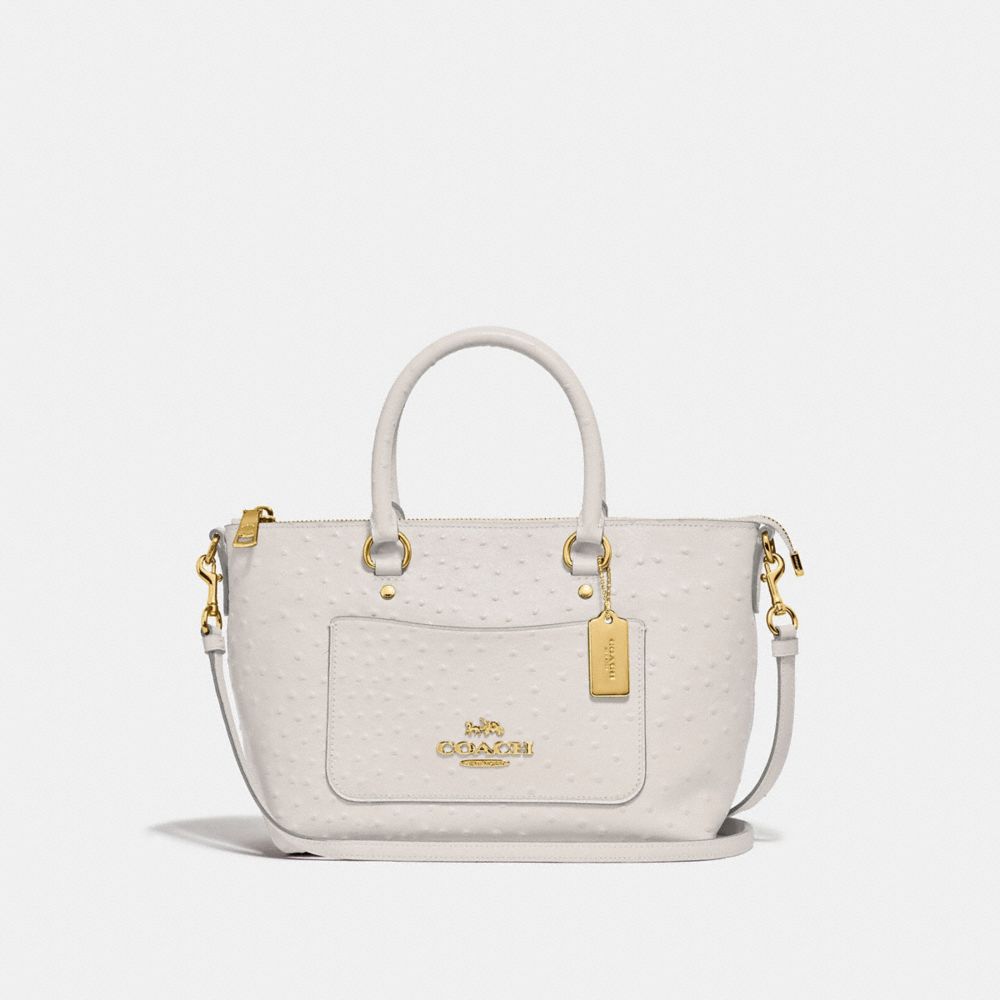 MINI EMMA SATCHEL - F44720 - CHALK/LIGHT GOLD