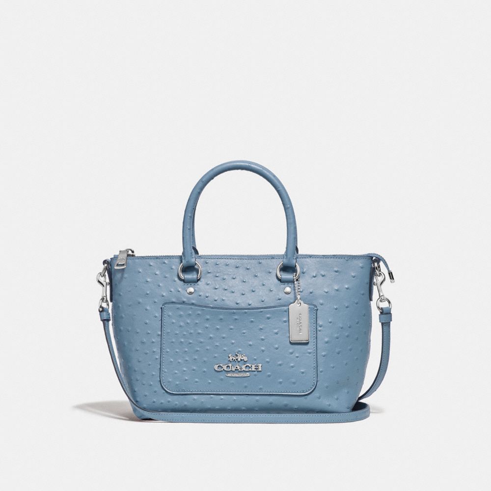 MINI EMMA SATCHEL - F44720 - CORNFLOWER/SILVER