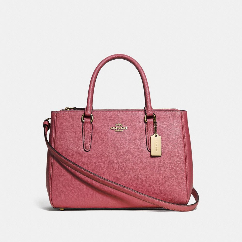 COACH SURREY CARRYALL - STRAWBERRY/LIGHT GOLD - F44958