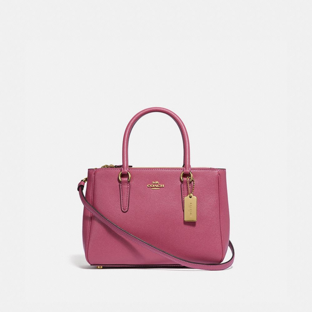 MINI SURREY CARRYALL - STRAWBERRY/LIGHT GOLD - COACH F44962