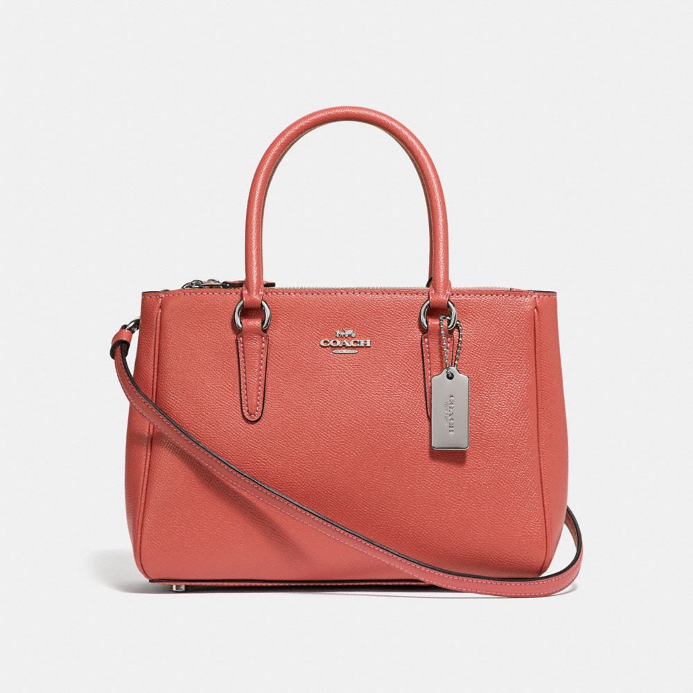 MINI SURREY CARRYALL - CORAL/SILVER - COACH F44962