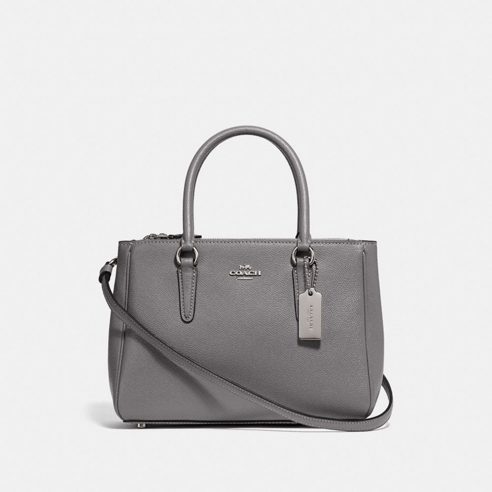 MINI SURREY CARRYALL - HEATHER GREY/SILVER - COACH F44962