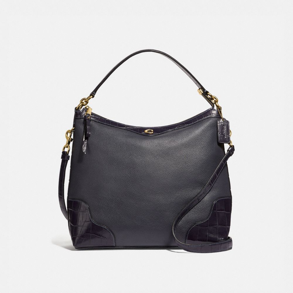 COACH F46283 Ivie Hobo MIDNIGHT/LIGHT GOLD