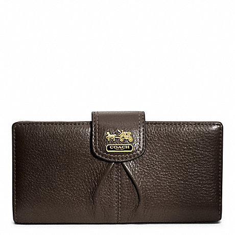 COACH f46612 MADISON LEATHER SKINNY WALLET 