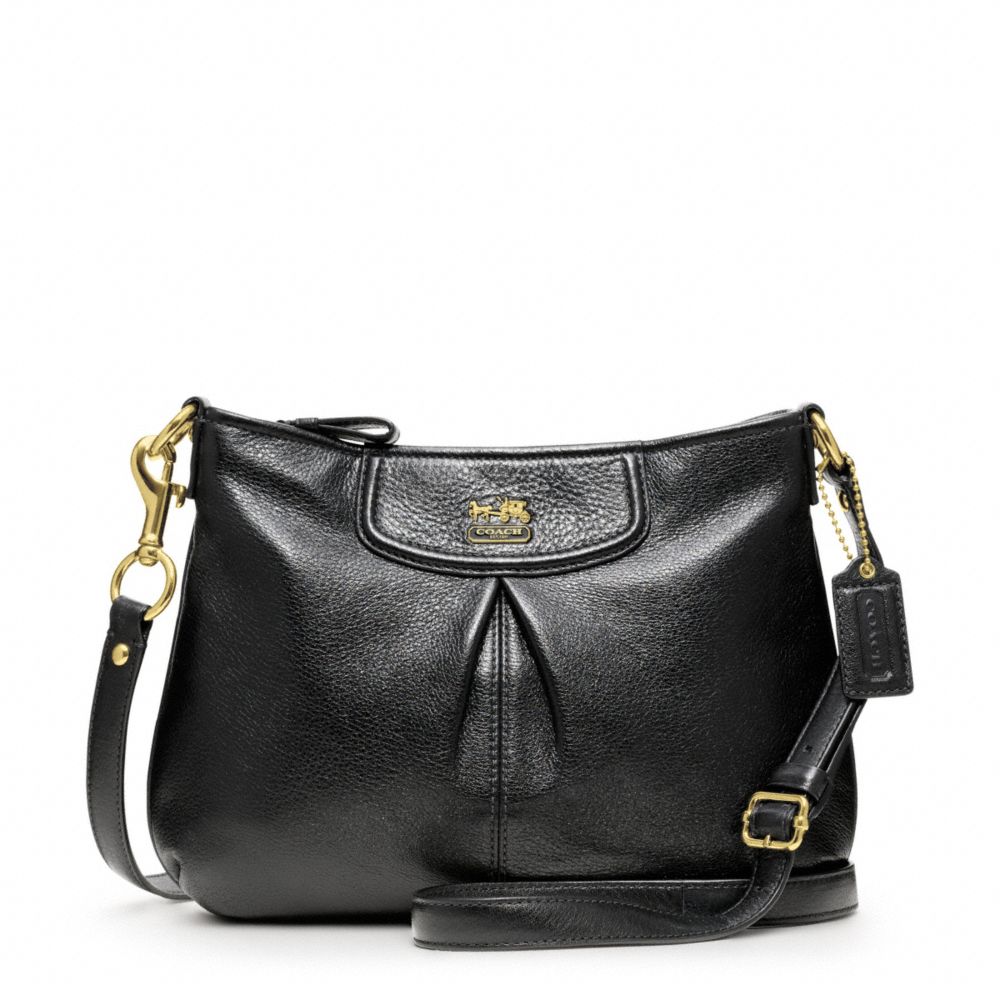 COACH F47261 Madison Leather Fashion Swingpack BRASS/BLACK