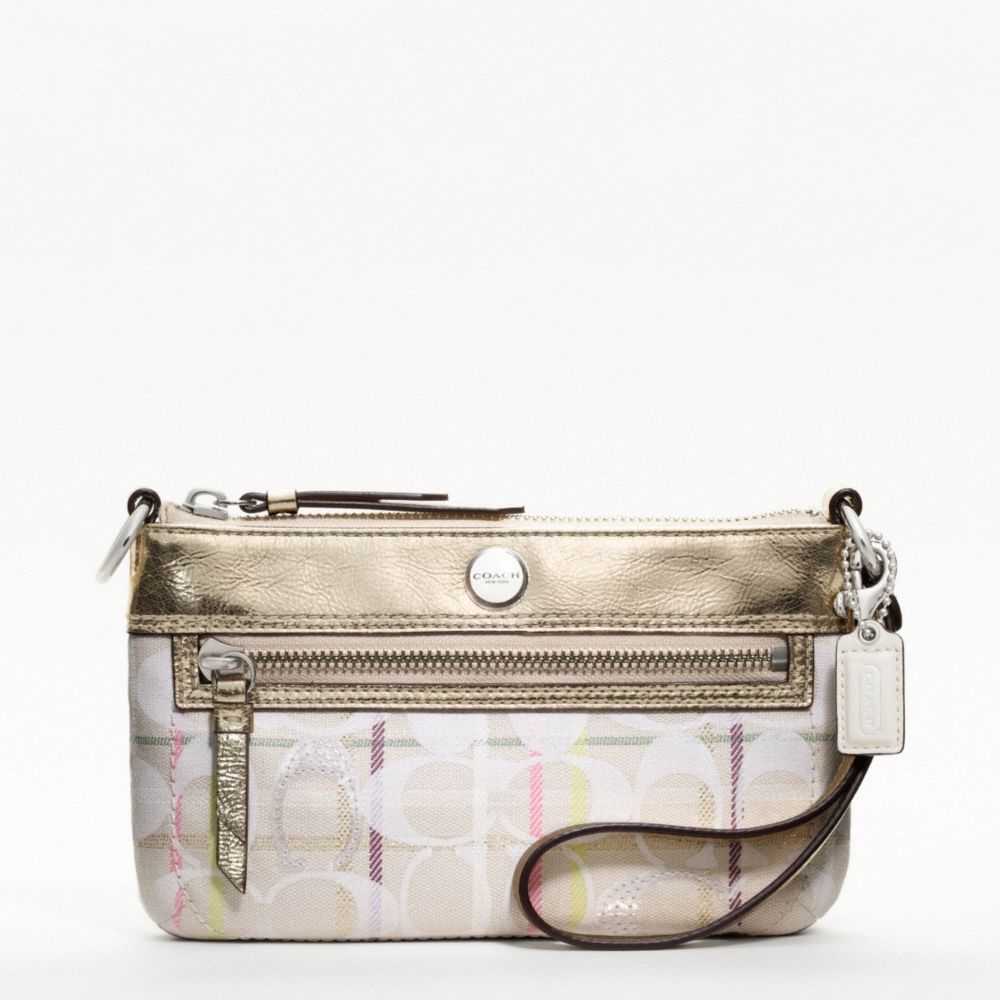 COACH POPPY TATTERSALL LARGE WRISTLET -  - f47912