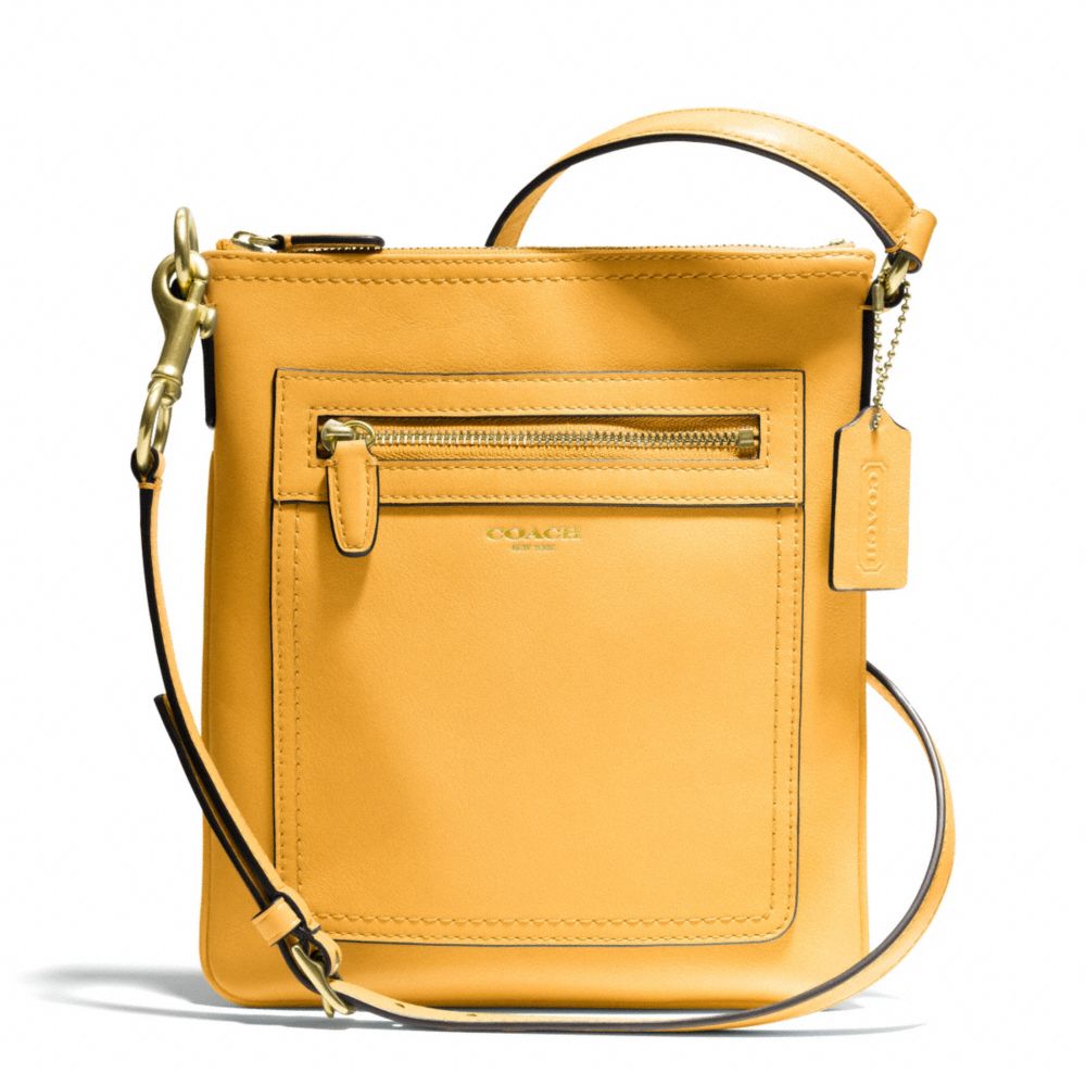 COACH F47989 Leather Swingpack BRASS/MUSTARD