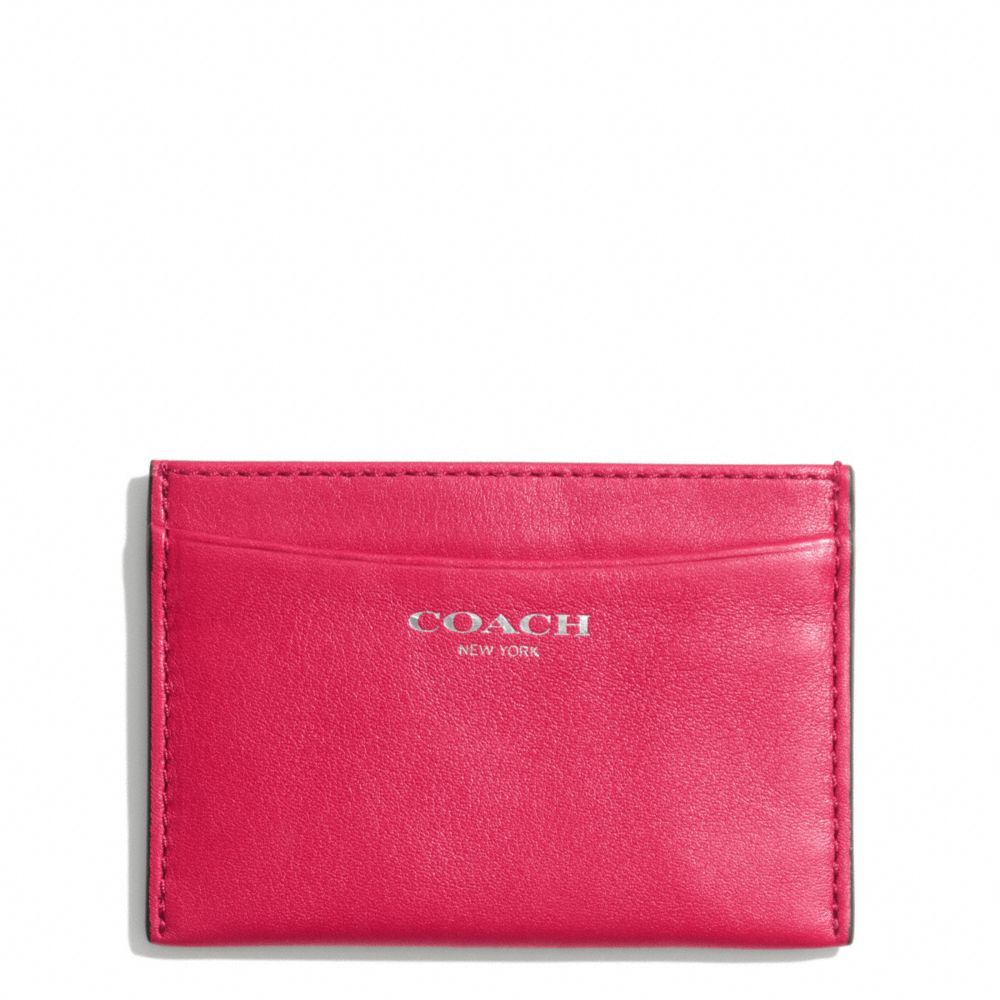 LEATHER CARD CASE COACH F48010