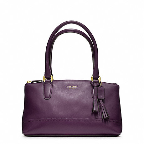 COACH LEGACY LEATHER MINI RORY BAG - BRASS/BLACK VIOLET - f48016