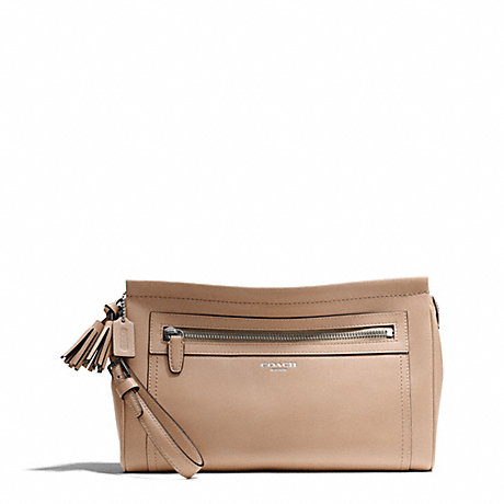 COACH f48021 LARGE CLUTCH IN LEATHER 