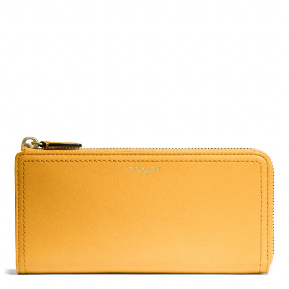 LEATHER SLIM ZIP COACH F48178