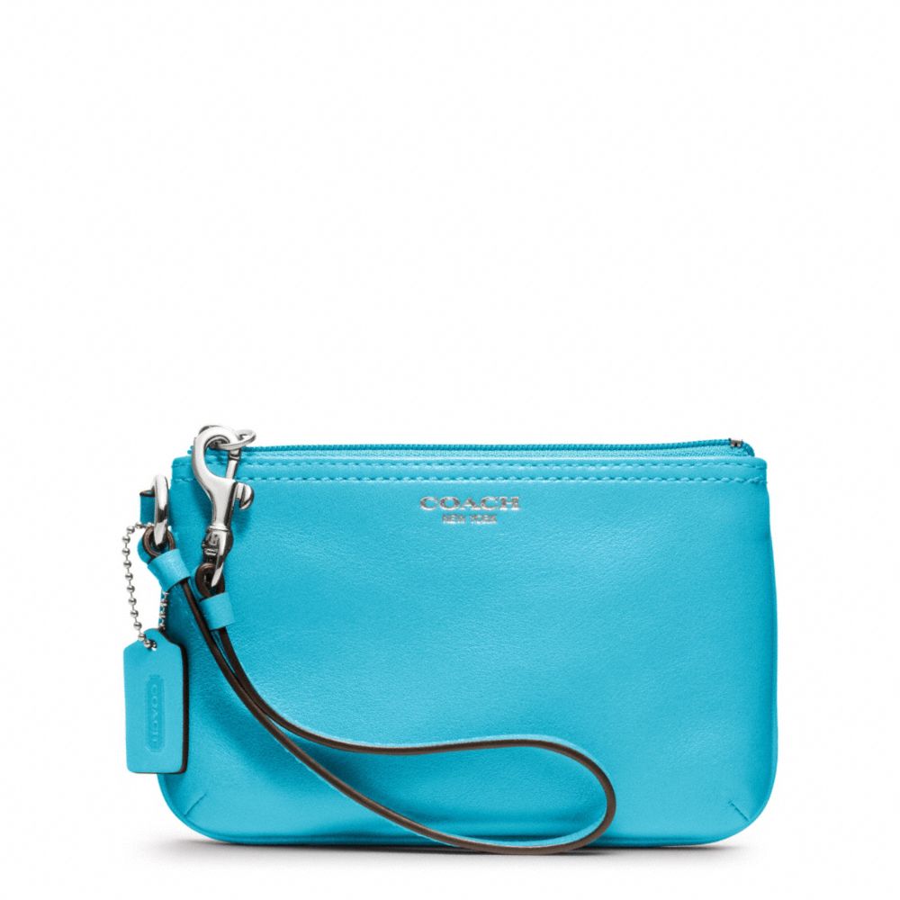 LEATHER SMALL WRISTLET - SILVER/ROBIN - COACH F48179