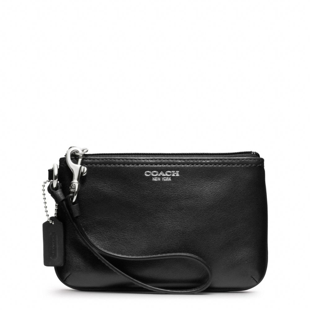 LEATHER SMALL WRISTLET - SILVER/BLACK - COACH F48179