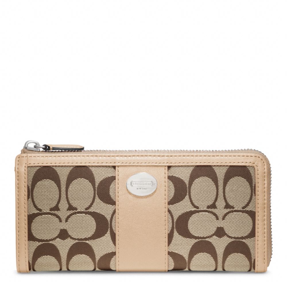 COACH SIGNATURE SLIM ZIP -  - f48437